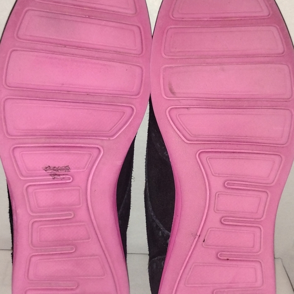 Cole Haan Lunargrand Women's Blue Suede Wingtip Pink Soles Shoes Size 8 D38899 - Picture 9 of 14